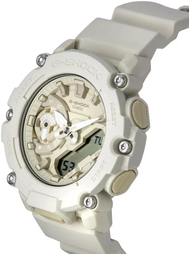 Alt view image 4 of 5 - Casio G-Shock Beige Dial Sports Quartz 200M Men's Watch GA-2200NC-7A
