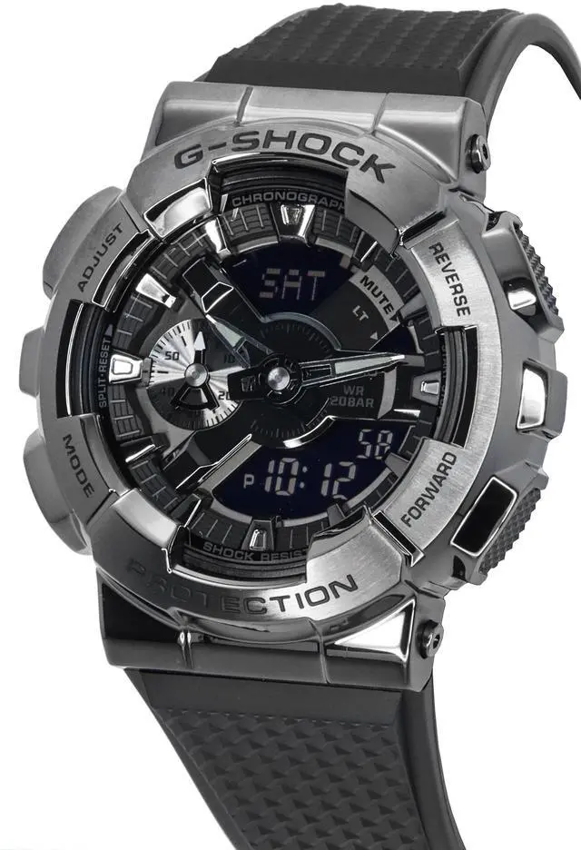 Alt view image 5 of 6 - CASIO G-SHOCK ANALOG-DIGITAL 110 SERIES GM-110BB-1A