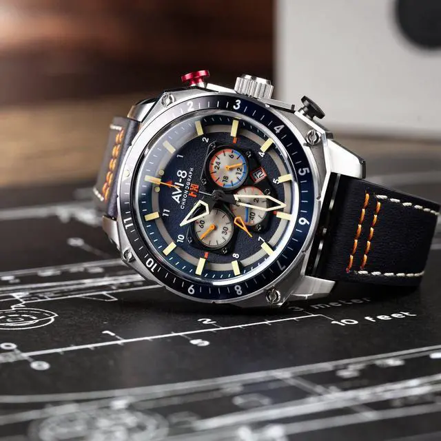 Alt view image 3 of 6 - AVI-8 Hawker Hunter Chronograph Quartz AV-4100-02 Men's Watch