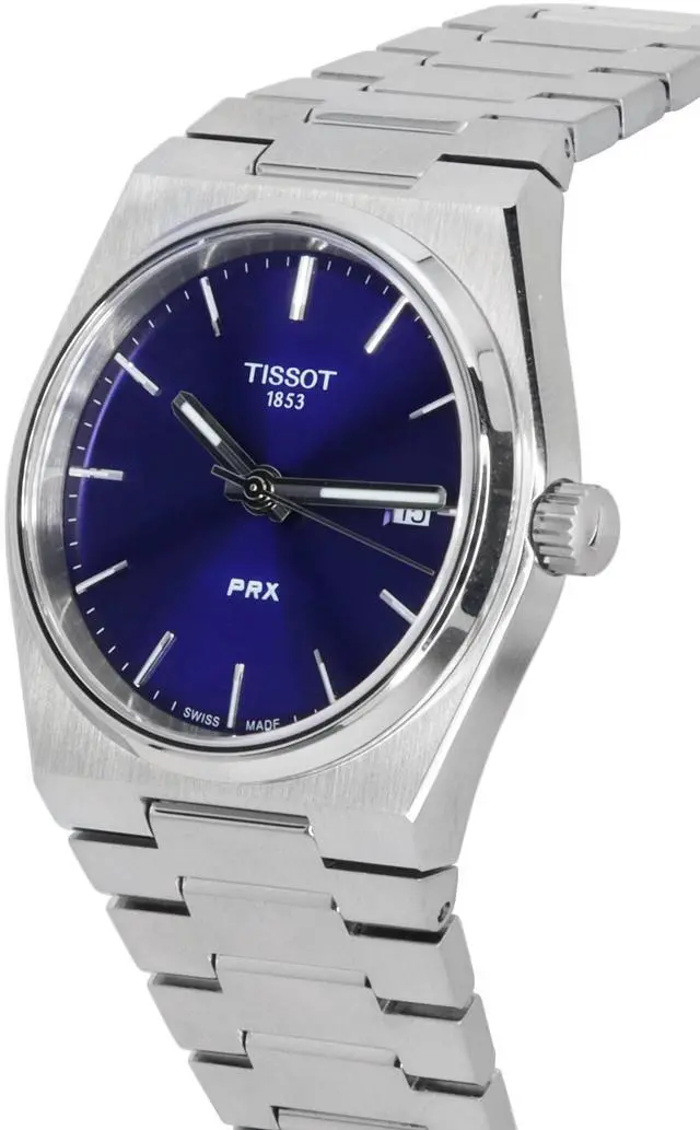 Alt view image 7 of 8 - Women's Tissot 1853 PRX Elegant Swiss 35mm Blue Dial Watch T1372101104100