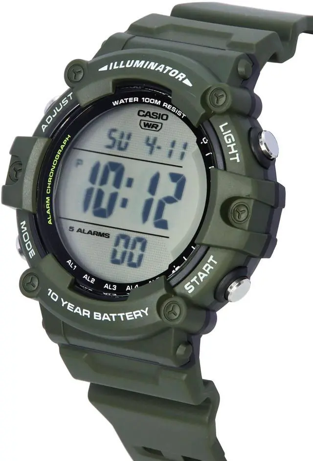 Alt view image 3 of 4 - Casio Standard Digital Quartz AE-1500WHX-3A AE1500WHX-3 100M Men's Watch