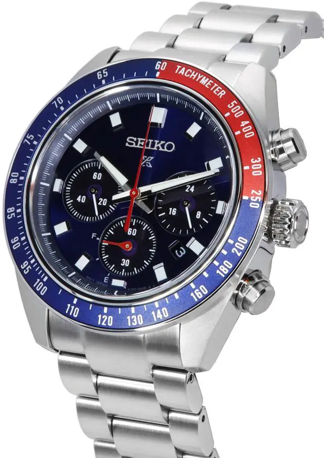 Alt view image 3 of 4 - Seiko Prospex Speedtimer Chronograph Blue Dial SSC913P1 100M Men's Watch