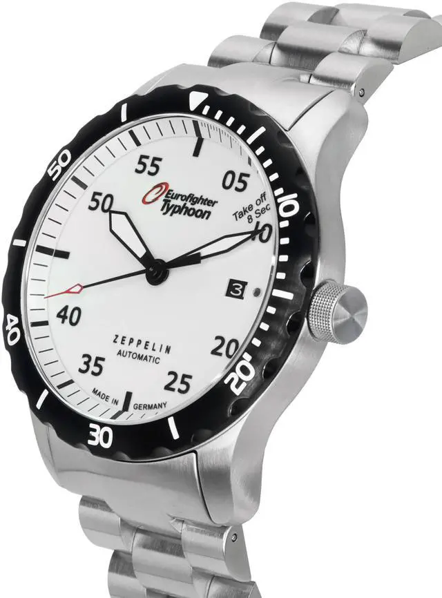 Alt view image 3 of 4 - Zeppelin Eurofighter Typhoon Automatic Diver's 7268M-5 Men's Watc