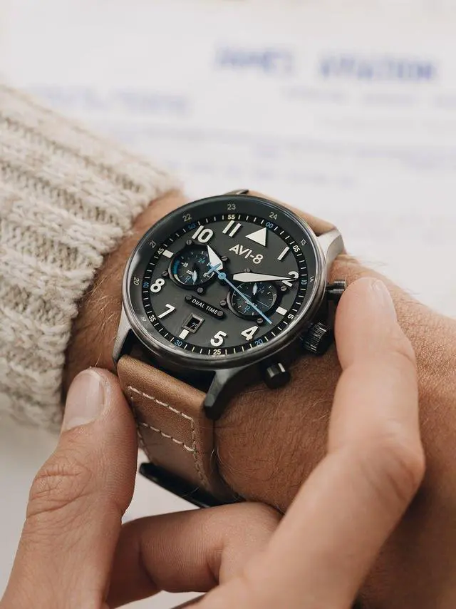 Alt view image 4 of 7 - AVI-8 Hawker Hurricane Quartz Sport's AV-4088-04 Men's Watch
