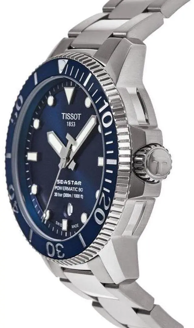 Alt view image 3 of 4 - Tissot Seastar Automatic Diver's T120.407.11.041.03 T1204071104103 Men's Watch