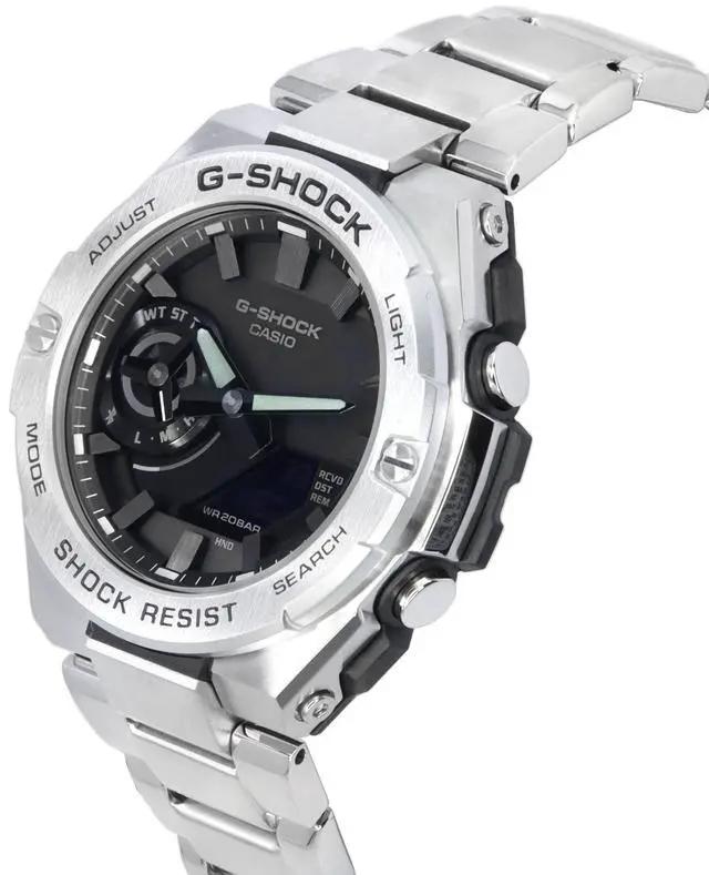 Alt view image 4 of 5 - Casio G-Shock Black Dial Solar 200M Men's Watch GST-B500D-1A1