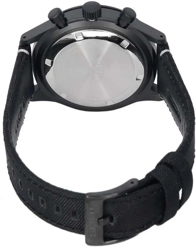 Alt view image 4 of 4 - Seiko Urban Sports Chronograph Black Dial Quartz 100M Men's Watch SSB417P1