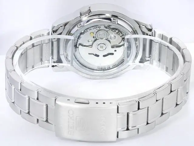 Alt view image 4 of 4 - Seiko 5 Stainless Steel Black Dial Automatic SNKE63 SNKE63J1 SNKE63J Men's Watch