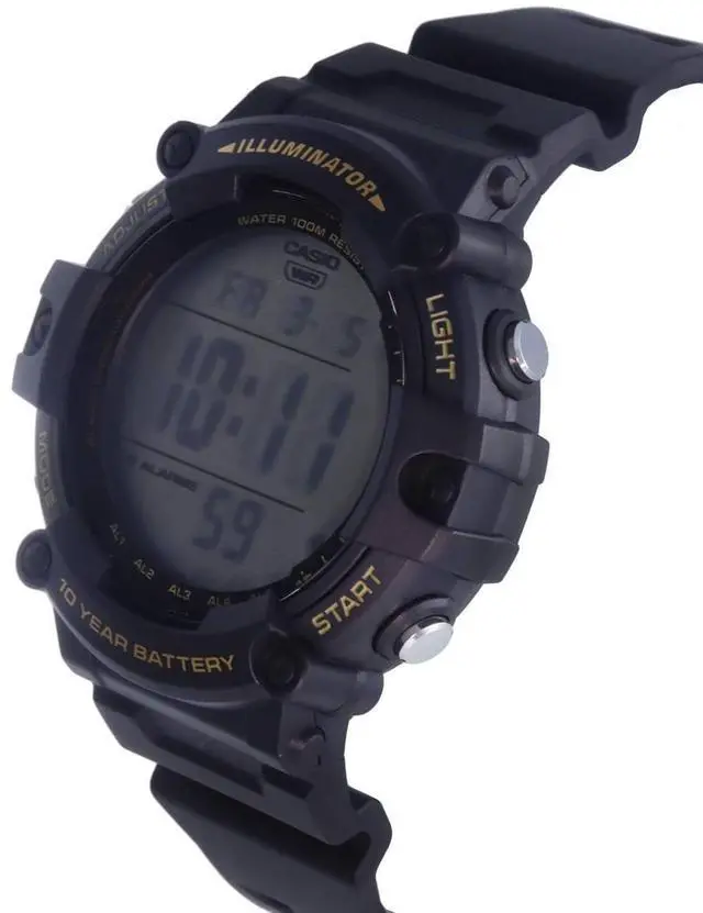 Alt view image 3 of 4 - Casio Digital Resin Quartz AE-1500WHX-1A AE1500WHX-1 100M Men's Watch
