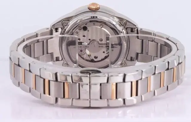 Alt view image 6 of 6 - Bulova Sutton Ladies 2-Tone Rose Gold Stainless Diamond Automatic Watch 98P170