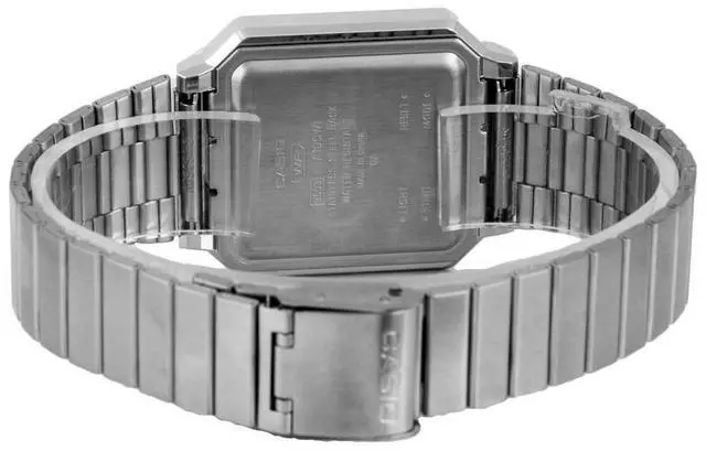 Alt view image 4 of 4 - Casio Vintage Digital Stainless Steel A100WE-1A A100WE-1 Men's Watch