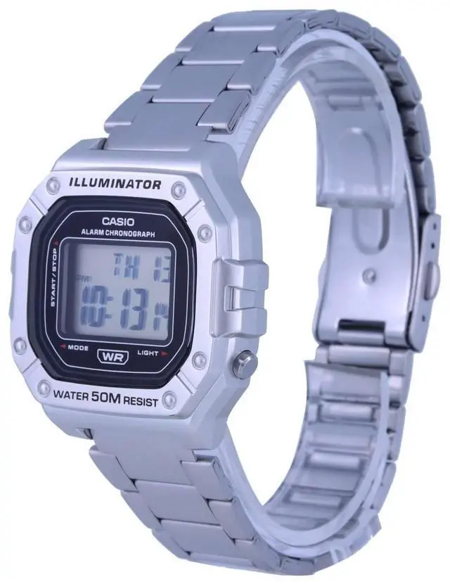 Alt view image 3 of 4 - Casio Youth Digital Stainless Steel Quartz W-218HD-1A Men's Watch