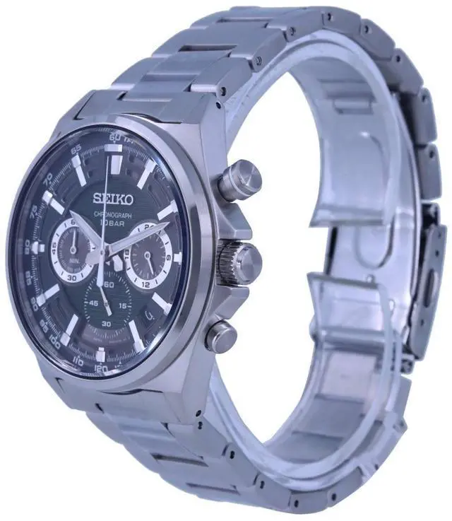 Alt view image 3 of 4 - Seiko Discover More Chronograph Green Dial Quartz SSB405P1 100M Men's Watch