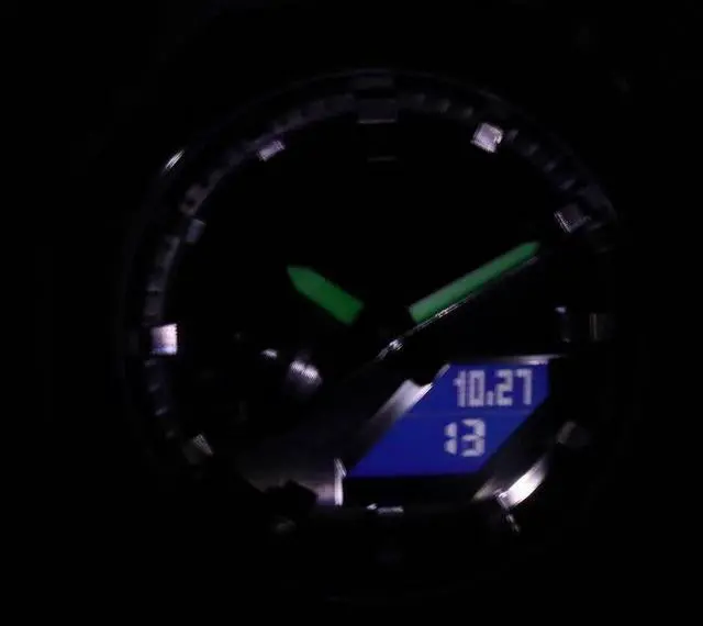 Alt view image 5 of 5 - Casio G-Shock Metal Covered Octagonal Black Resin Band Watch GM2100-1A