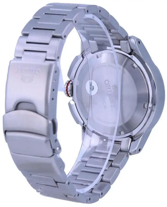 Alt view image 8 of 8 - Men's Orient M-Force ACON Diver's Automatic Orange Dial Watch RA-AC0N02Y10B
