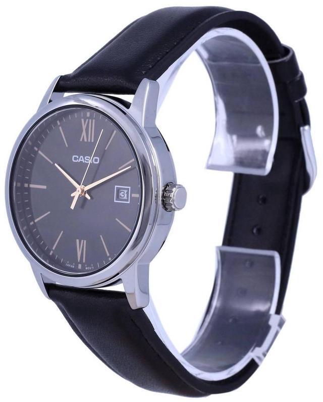Alt view image 2 of 3 - Casio Black Dial Stainless Steel Analog Quartz MTP-V002L-1B3 Men's Watch