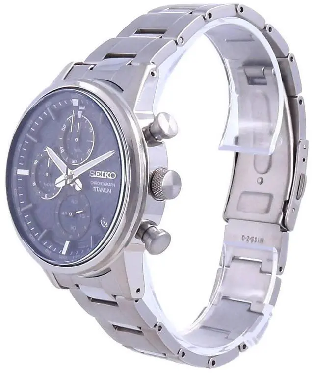Alt view image 3 of 4 - Seiko Discover More Titanium Chronograph Quartz SSB387P1 100M Men's Watch