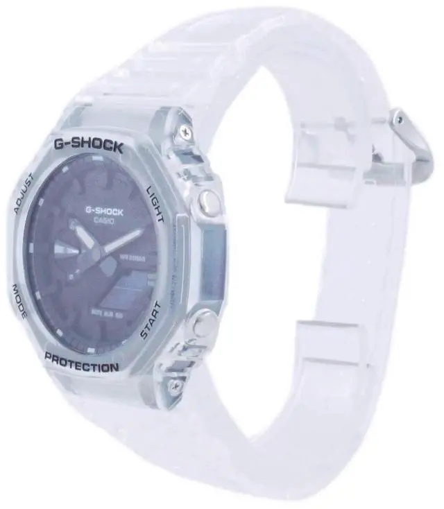 Alt view image 11 of 12 - G-Shock By Casio Men's GA2100SKE-7A Analog-Digital Watch Clear White