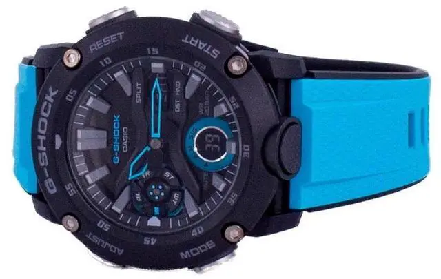 Alt view image 8 of 8 - Casio Ga2000-1A2 G-Shock Men'S Watch Blue/Black 51.2Mm Carbon/Resin
