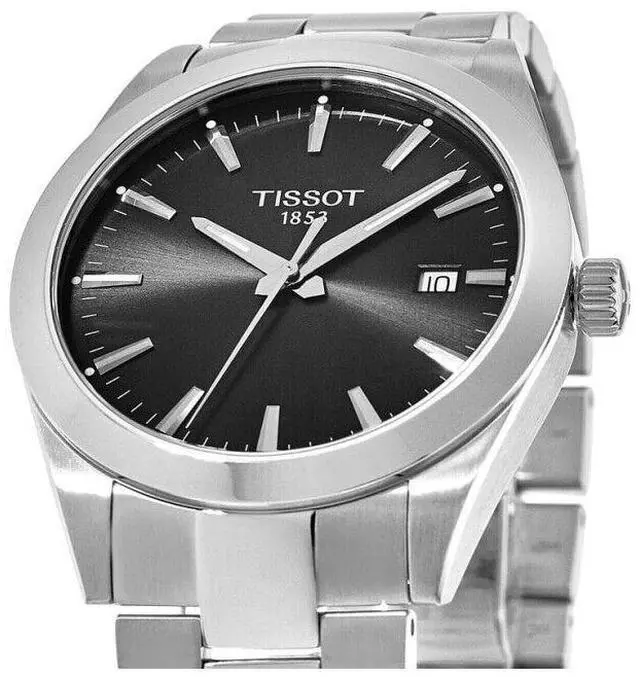 Alt view image 2 of 3 - Tissot Gentleman Quartz T127.410.11.051.00 T1274101105100 100M Men's Watch