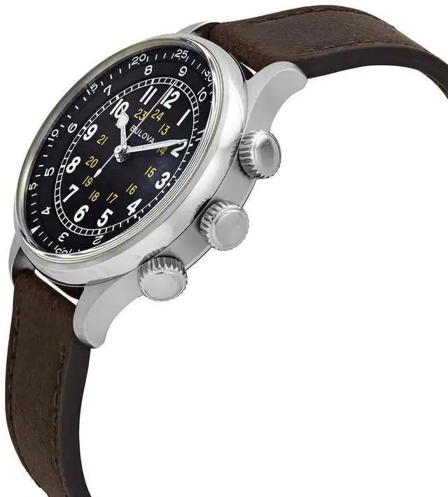 Alt view image 11 of 15 - Bulova 96A245 A-15 Pilot Watch