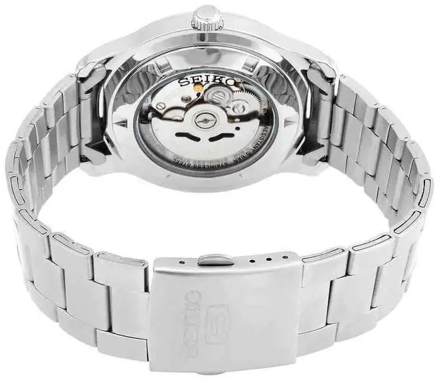 Alt view image 3 of 3 - Seiko 5 Automatic White Dial SNKP09 SNKP09K1 SNKP09K Men's Watch