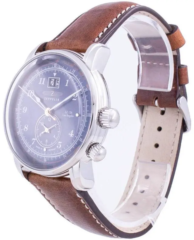Alt view image 3 of 5 - Zeppelin LZ126 Los Angeles 8644-3 86443 Quartz Pulsometer Men's Watch