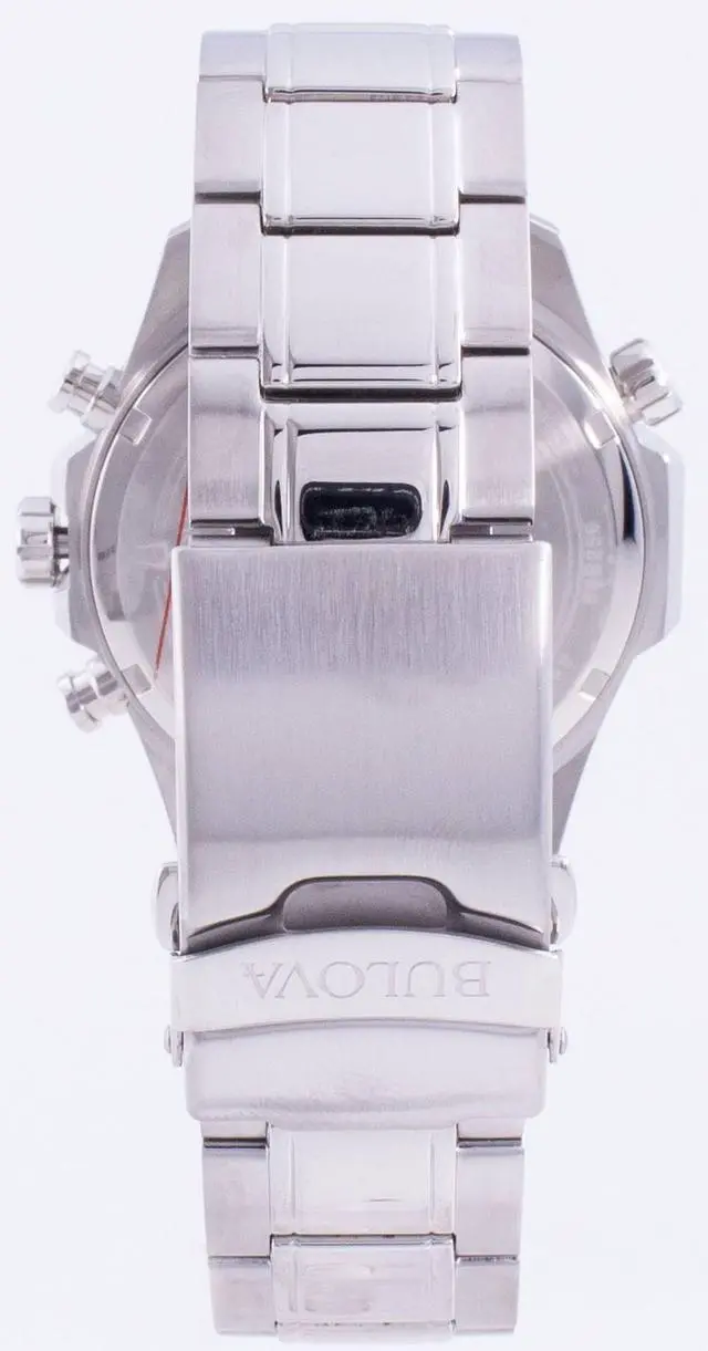 Alt view image 10 of 11 - Men's Bulova Marine Star Blue Dial Steel Chronograph Watch 96B256