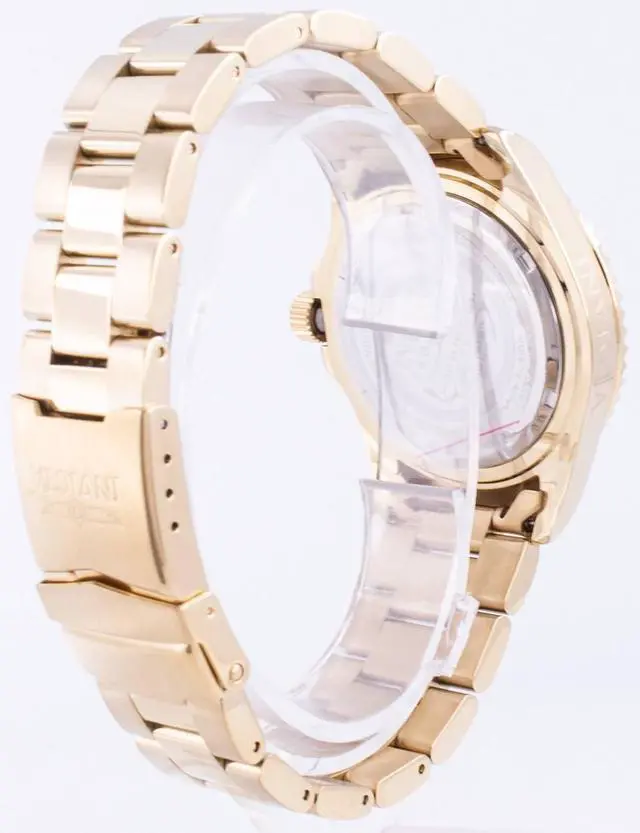 Alt view image 6 of 6 - invicta men's pro diver quartz watch with stainless steel strap, gold, 22 (model: 30025)