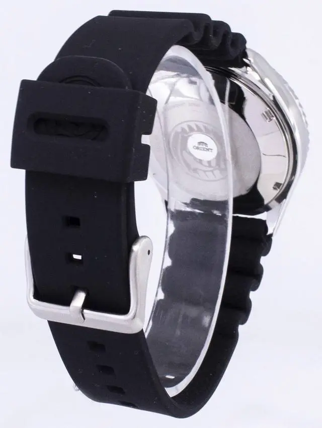 Alt view image 11 of 11 - Orient Men's Automatic Watch, Resin Strap, Blue, 20 Bar