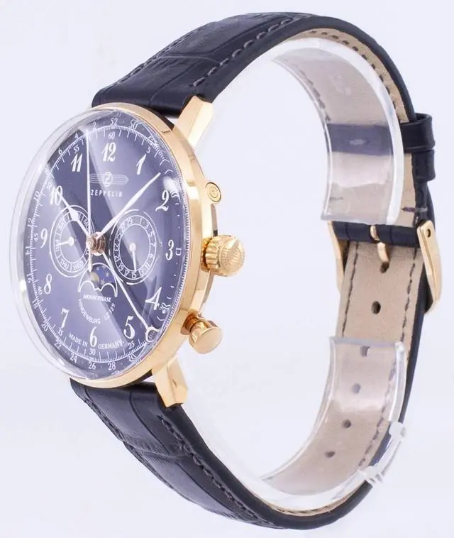 Alt view image 2 of 3 - Zeppelin Series LZ 129 Hindenburg Germany Made 7038-3 70383 Men's Watch