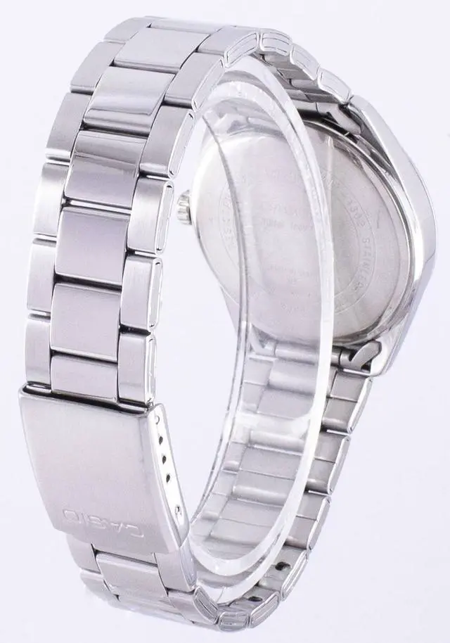 Alt view image 5 of 5 - Casio Men's MTP1302D-1A2V Silver Stainless-Steel Quartz Watch with Black Dial