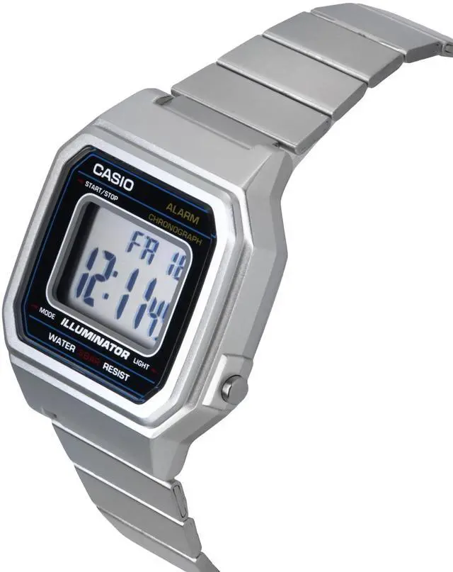 Alt view image 16 of 18 - Men's Casio Vintage Classic Metal Band Alarm Chronograph Watch B650WD-1A