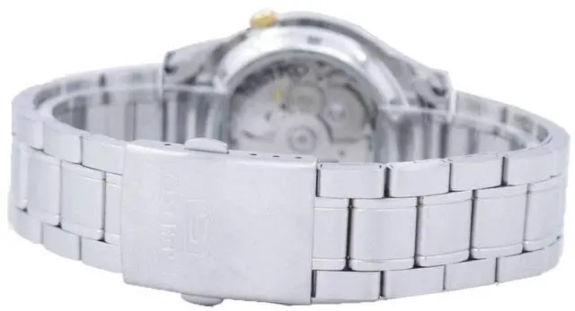 Alt view image 10 of 11 - Seiko Automatic Men's Watch with a Stainless Steel Bracelet and Silver Tone Dial - SNKK09
