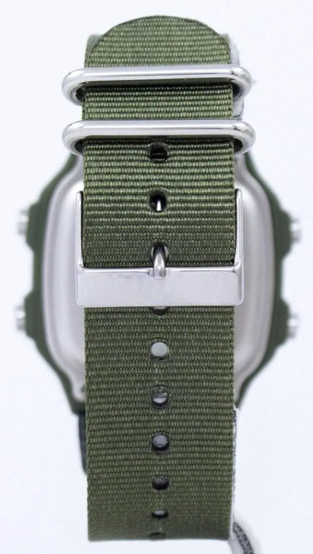 Alt view image 7 of 10 - Casio AE-1200WHB-3BV Men's Multi Function Green Band Digital Watch w/ World Time