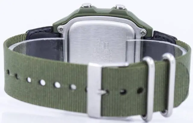 Alt view image 10 of 10 - Casio AE-1200WHB-3BV Men's Multi Function Green Band Digital Watch w/ World Time