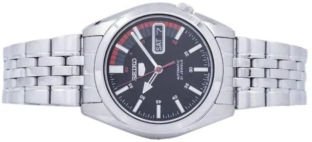Alt view image 9 of 11 - Seiko	5 Black Watch SNK375J1