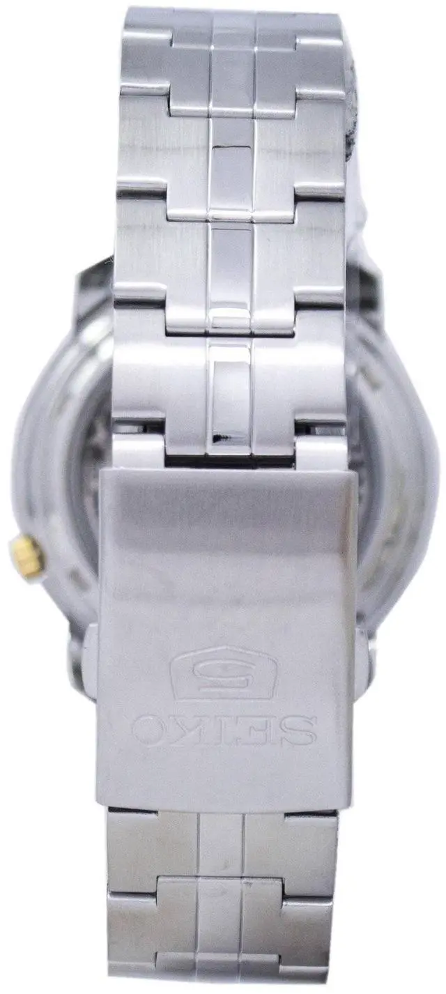 Alt view image 8 of 11 - Seiko Automatic Men's Watch with a Stainless Steel Bracelet and Grey Dial - SNKK67