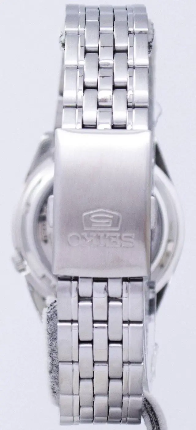 Alt view image 5 of 8 - Seiko 5 #SNK375 Men's Stainless Steel Black Dial Self Winding Automatic