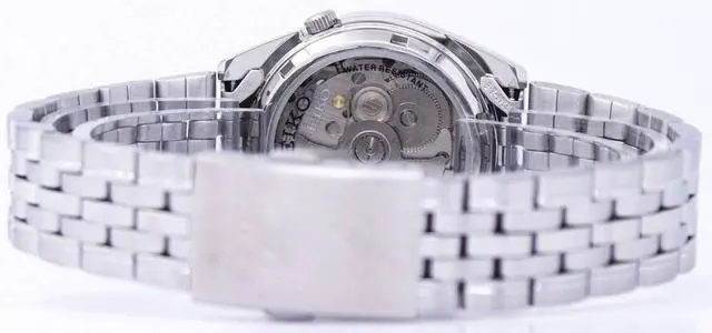 Alt view image 8 of 8 - Seiko 5 #SNK375 Men's Stainless Steel Black Dial Self Winding Automatic