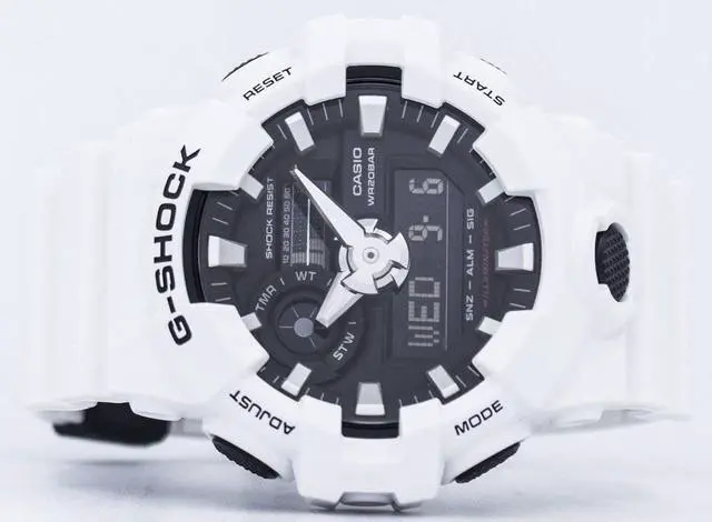 Alt view image 10 of 12 - Casio G-Shock White Digital Analog Watch GA700-7A GA-700-7ACR