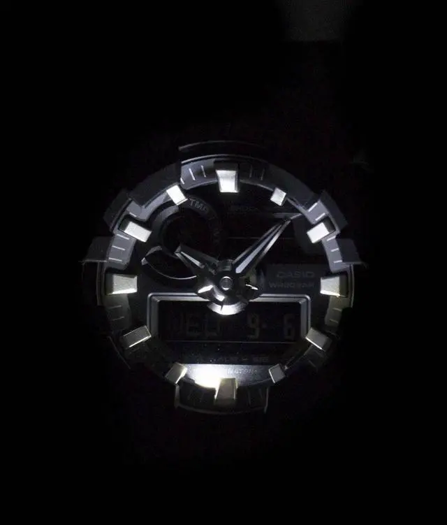 Alt view image 14 of 20 - Casio G-Shock GA1100KH-3A Black / Black Resin Analog/Digital Quartz Men's Watch