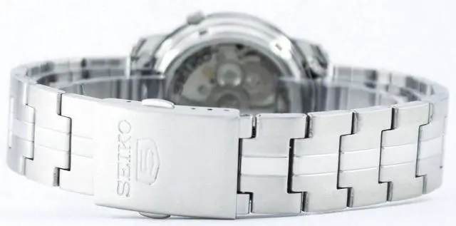 Alt view image 9 of 10 - Seiko 5 SNKL83 Men's Stainless Steel Black Dial Self Winding Automatic Watch