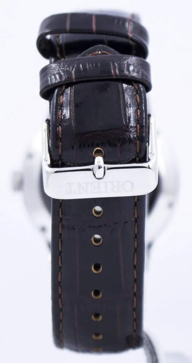 Alt view image 10 of 13 - Orient Men's 40mm Genuine Leather Band Steel Case Automatic Watch FAC00009W0