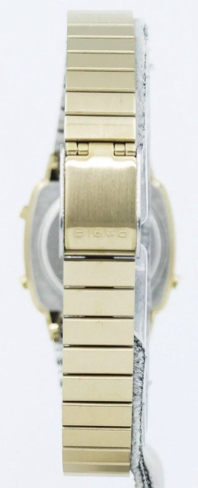 Alt view image 4 of 4 - Women's Casio Vintage Gold Tone Steel Link Band Watch LA670WGA-9