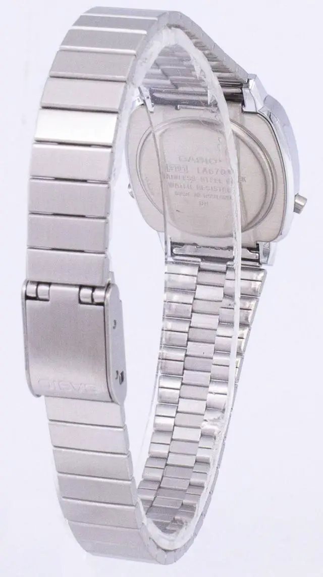 Alt view image 10 of 10 - Casio Stainless Steel Gold Digital Watch - LA670WGA-1CR
