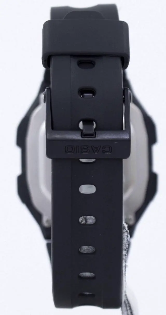 Alt view image 12 of 15 - Men's Casio Classic Digital All Black Watch F201WA-1A F201WA-1AV