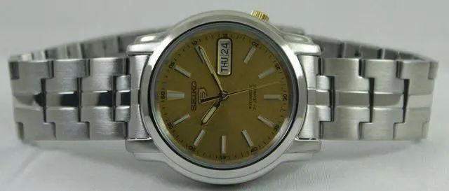 Alt view image 5 of 7 - Seiko 5 Automatic 21 Jewels SNKL81 SNKL81K1 SNKL81K Men's Watch