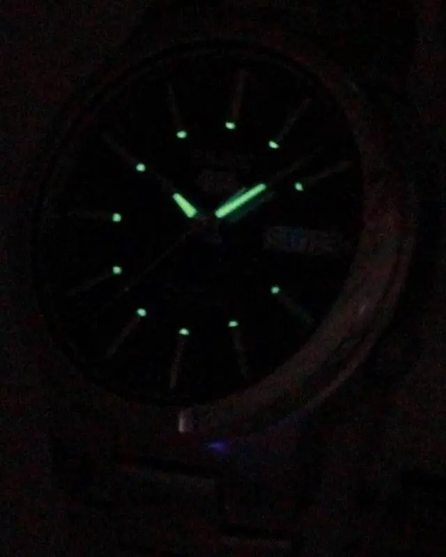 Alt view image 4 of 8 - seiko men's snxs77 seiko 5 automatic blue dial stainless-steel bracelet watch