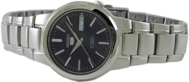 Alt view image 7 of 8 - seiko men's snxs77 seiko 5 automatic blue dial stainless-steel bracelet watch